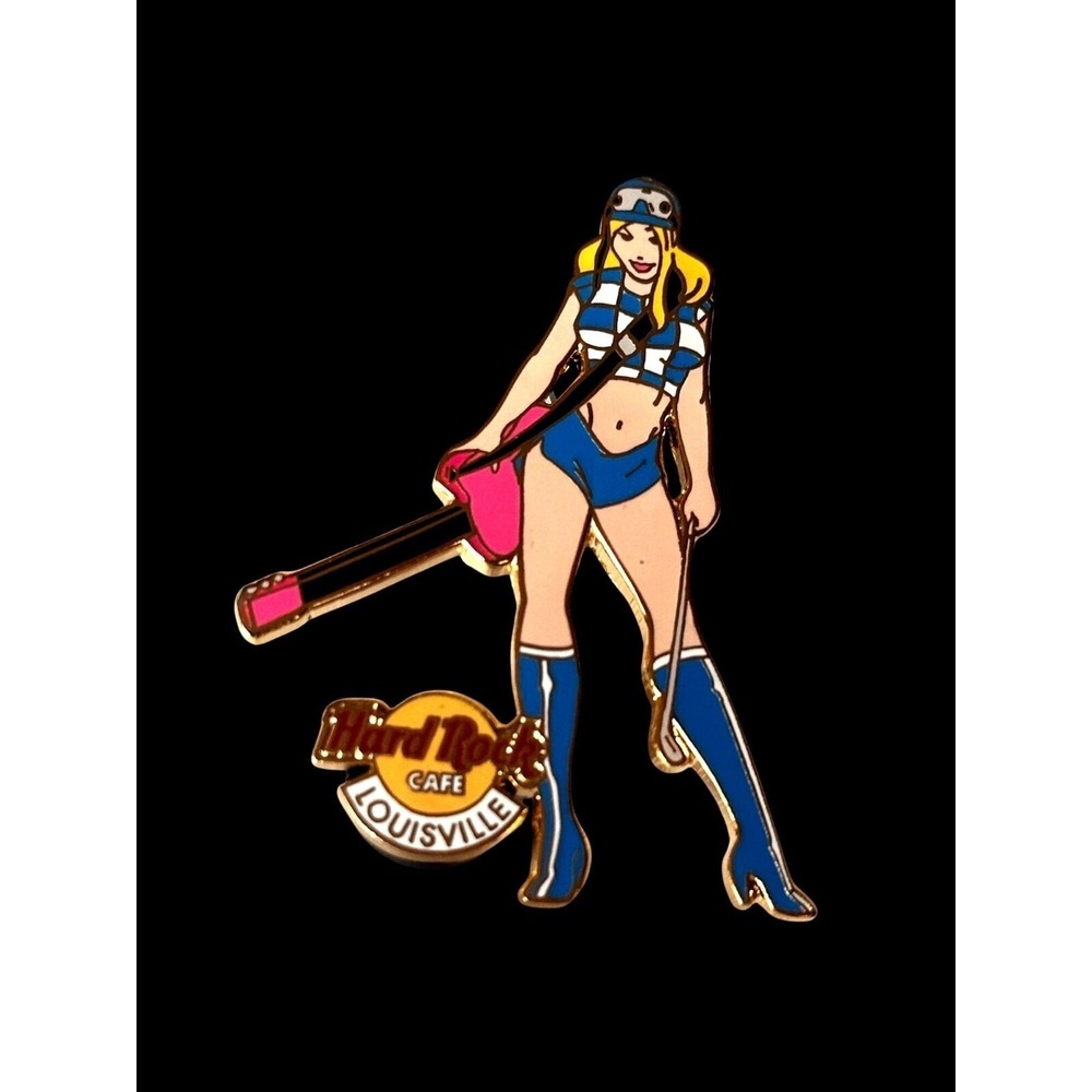 Hard Rock Cafe Louisville Pinup‎ Girl guitar  Enamel Pin Collectible